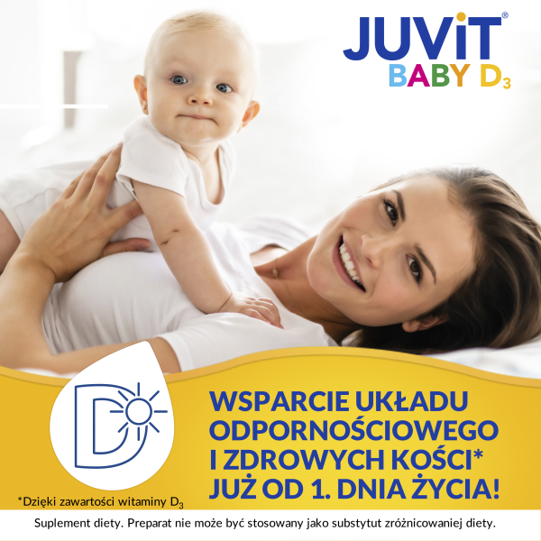 Juvit Baby D₃ Witamina D₃ na bazie oleju roślinnego 10 ml