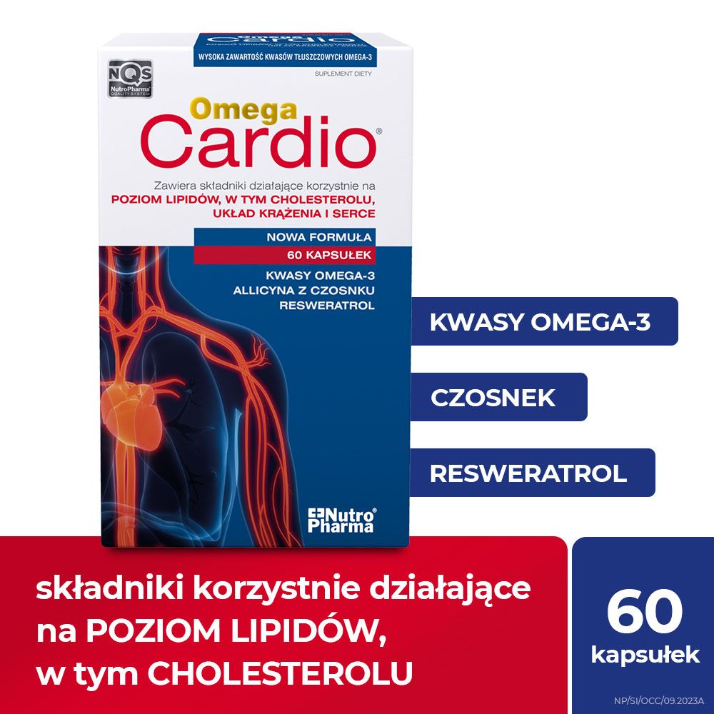 Omega Cardio 60 kapsułek na cholesterol, serce