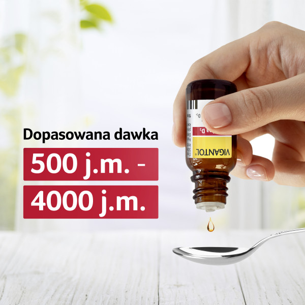 VIGANTOL Krople z witaminą D3, 500 IU – 4000 IU 30 ml