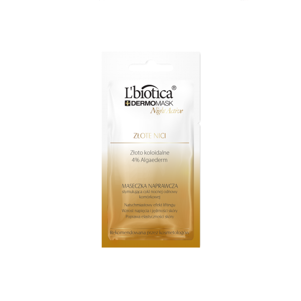 L'biotica Dermomask Night Active złote nici 12 ml