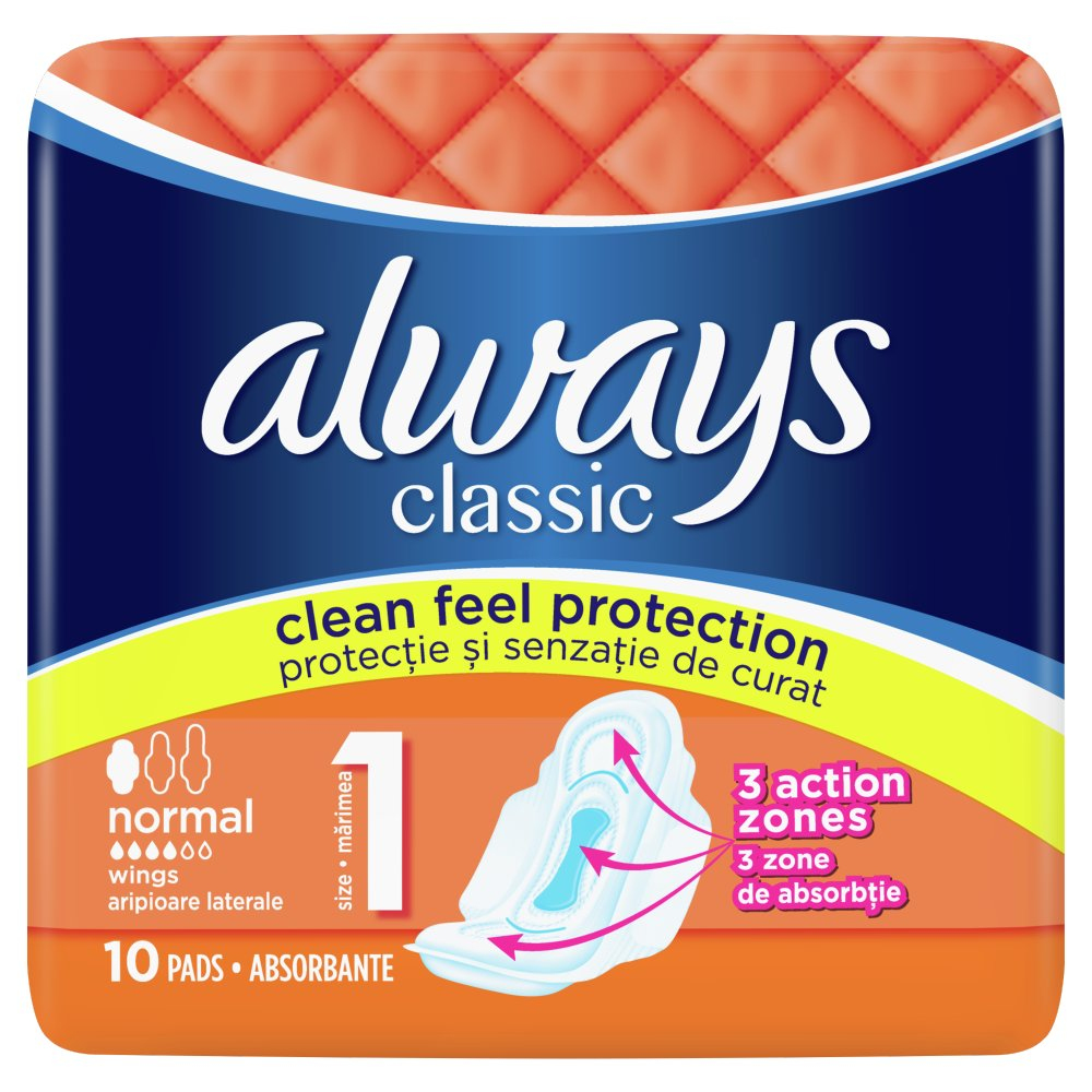 Podp. ALWAYS Classic Normal 10 szt.