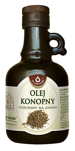 Olej konopny tłoczony na zimno 250 ml