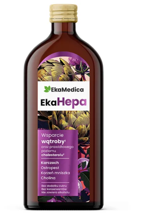 EkaMedica EkaHepa wsparcie wątroby i obniżenie cholesterolu 500 ml