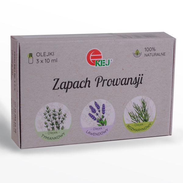 KEJ Zestaw olejków ZAPACH PROWANSJI tymianek lawendowy rozmarynowy 3x10ml