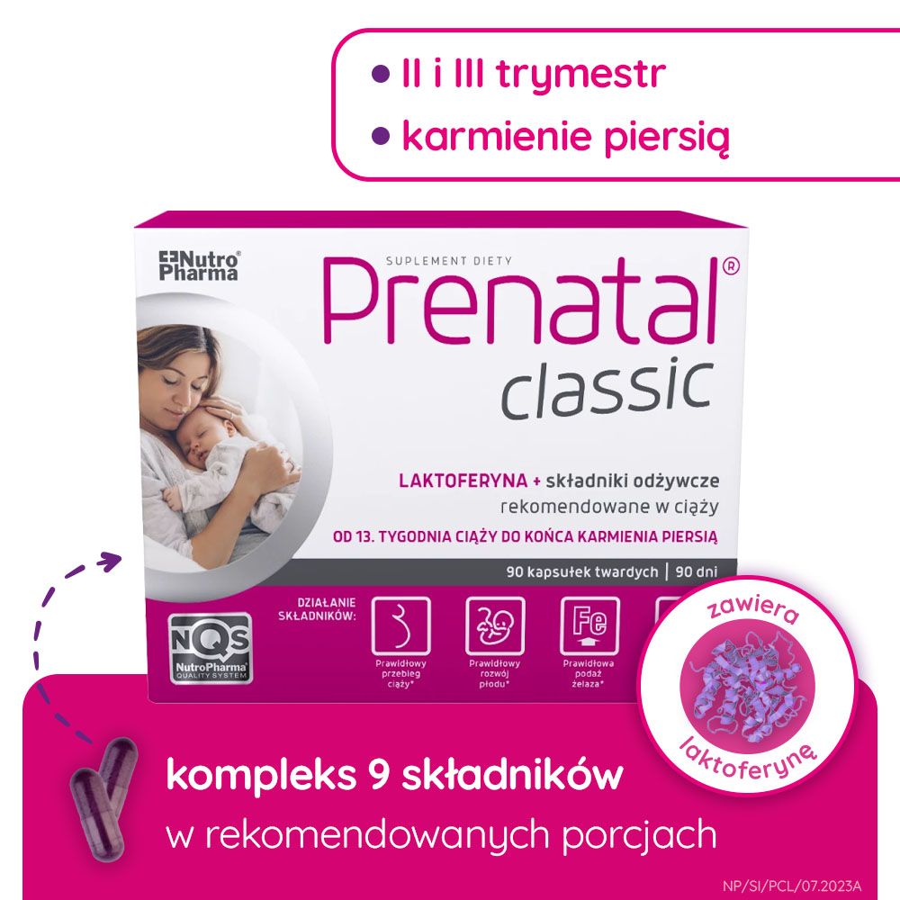 Prenatal Classic ciąża i karmienie 90 kapsułek