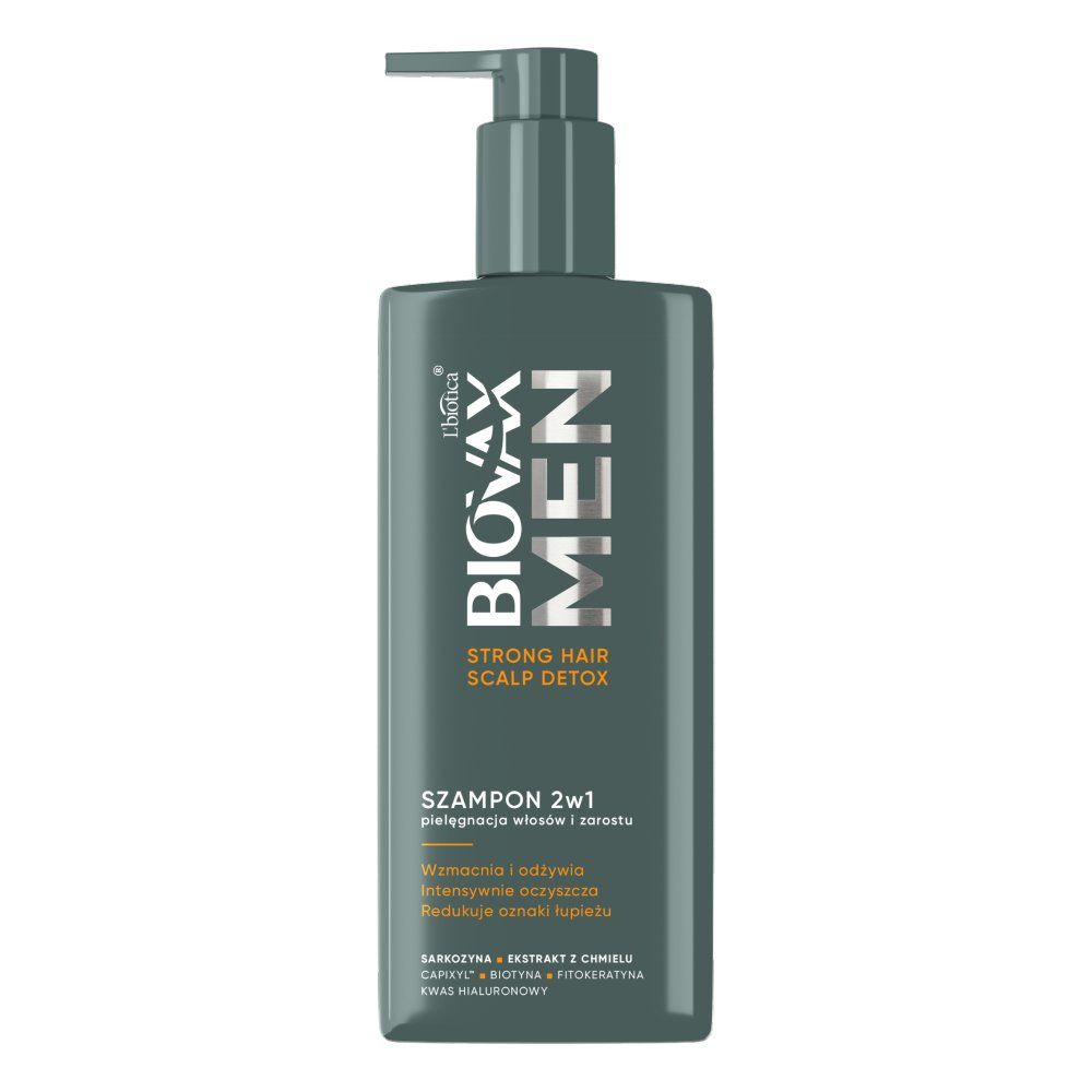 BIOVAX MEN Strong hair szampon przeciwłupieżowy 200ml