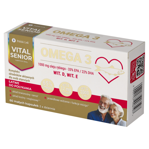 Vital Senior Omega 3 wit D wit E 60 kapsułek