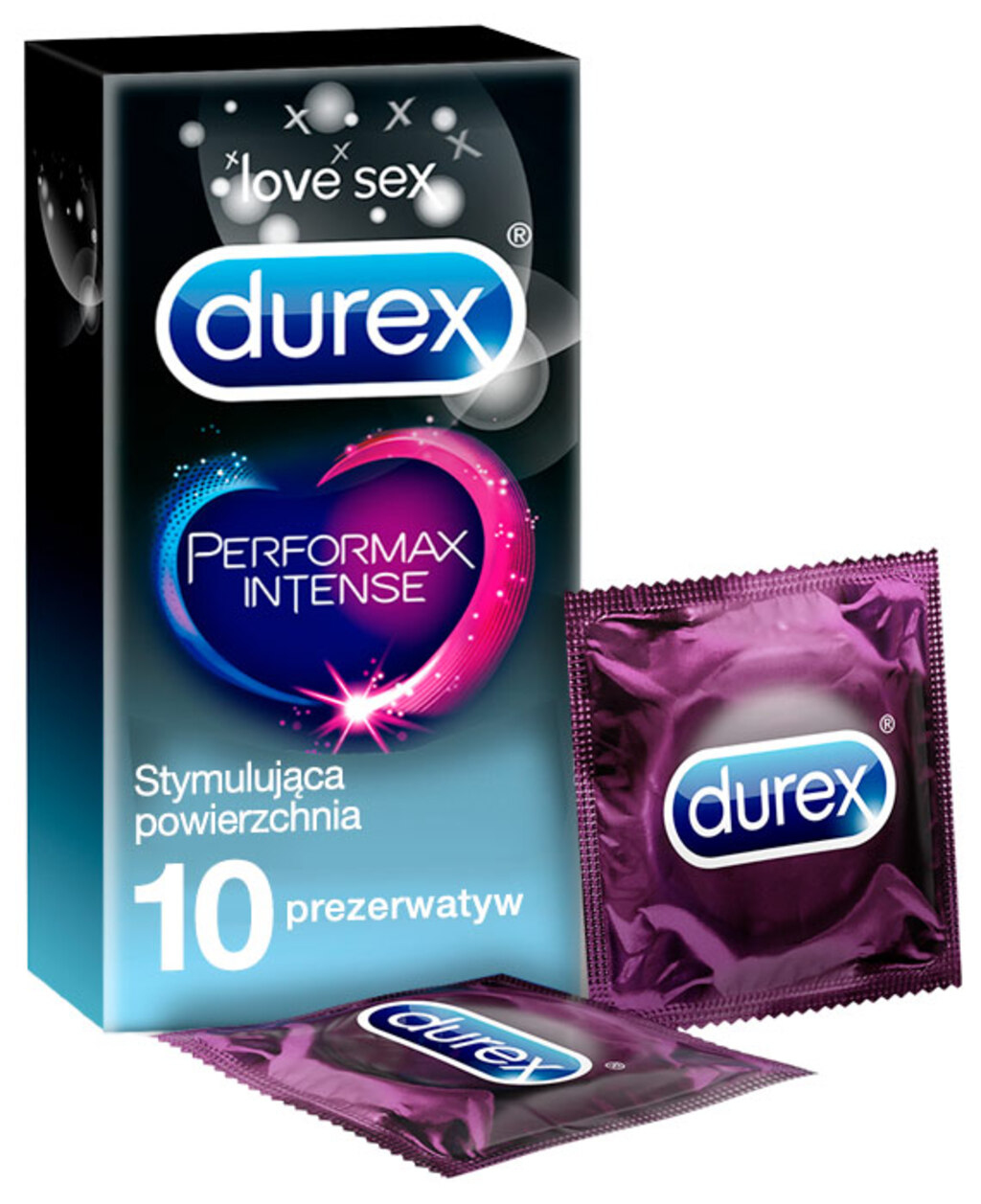 Prezerwat. DUREX PERFORMAX INTENSE 10szt.