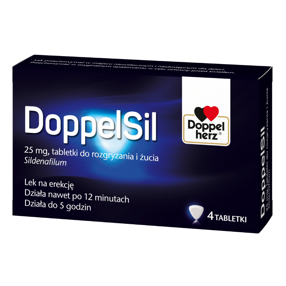 DoppelSil 25mg x 4 tabletki do rozgryzania i żucia