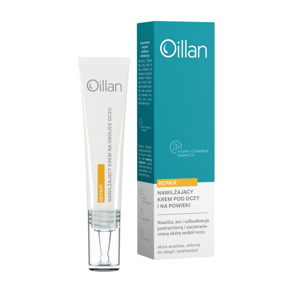 Oillan Repair Kojąco-nawilżający krem pod oczy i na powieki dla skóry wrażliwej i suchej 15 ml