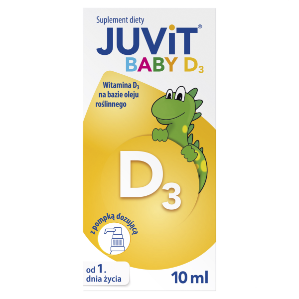 Juvit Baby D₃ Witamina D₃ na bazie oleju roślinnego 10 ml