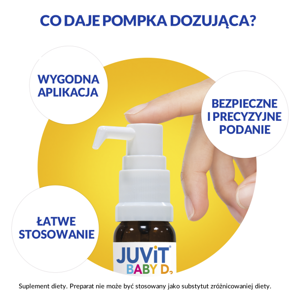Juvit Baby D₃ Witamina D₃ na bazie oleju roślinnego 10 ml