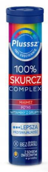 Plusssz 100% Skurcz Complex pomarańcza-grejpfrut 20 tabl.