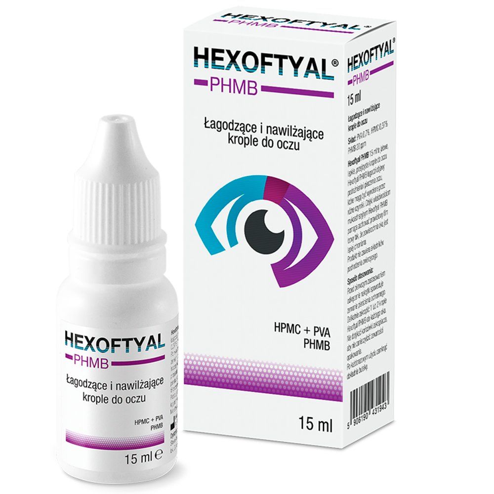 Hexoftyal PHMB krop.do oczu 15 ml