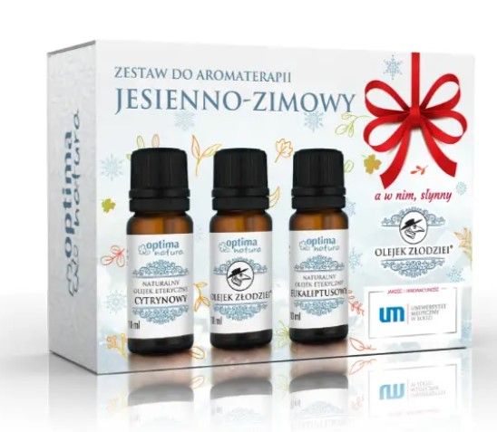 Optima Natura Zestaw Jesienno-Zimowy olejek złodziei cytrynowy i eukaliptusowy