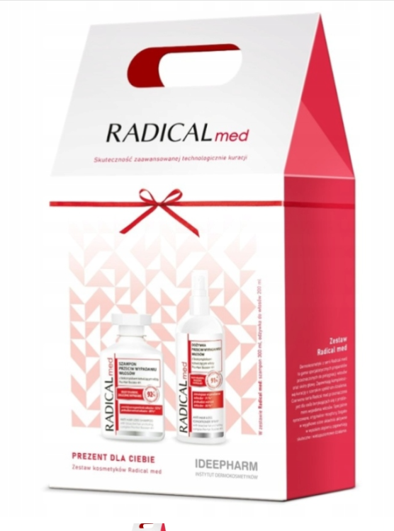 Ideepharm Radical Med Zestaw Szampon + odżywka przeciw wypadaniu włosów