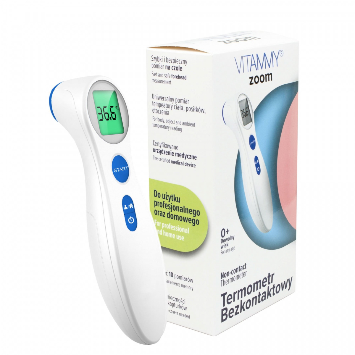 Termometr bezdotykowy VITAMMY Zoom 1szt.