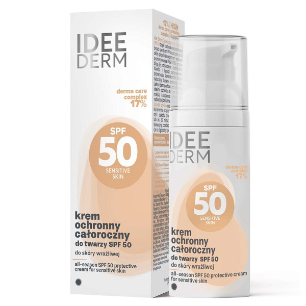 IDEE DERM Całoroczny krem ochronny do twarzy SPF 50 50 ml