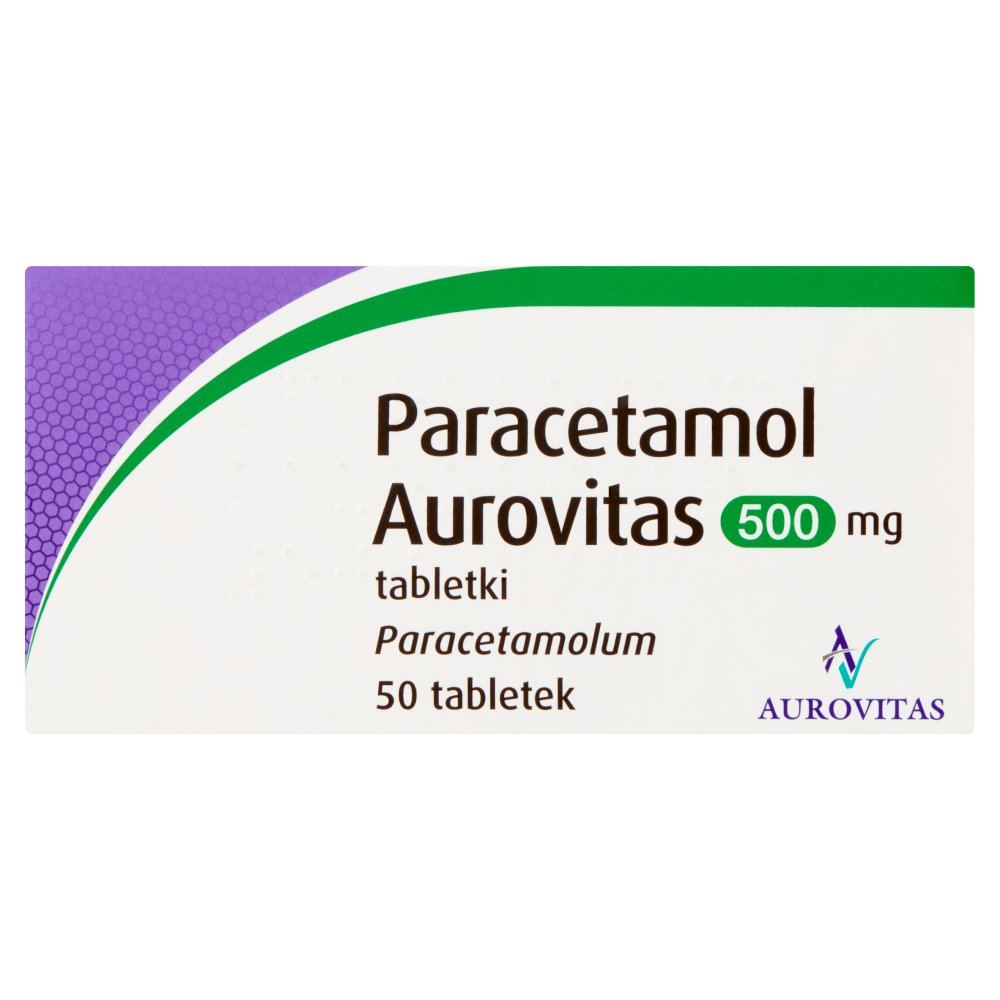 Paracetamol Aurovitas 500 mg 50 tabletek