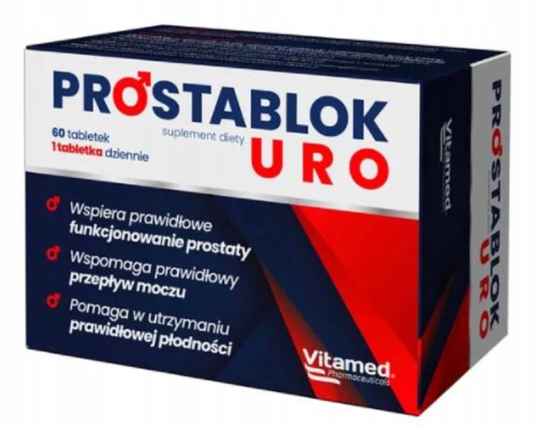 Prostablok Uro na wsparcie prostaty i płodności 60 tabletek