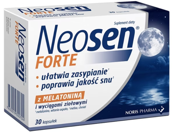 Neosen Forte z melatonina na dobry sen 30 kapsułek