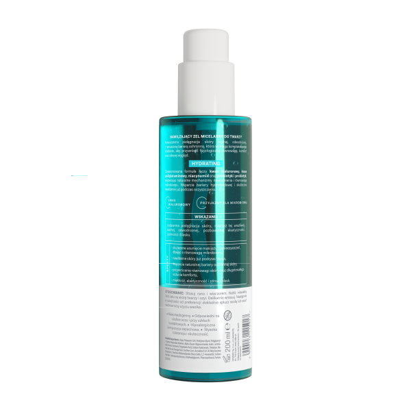 Oillan Hydrating Nawilżający żel micelarny do twarzy do skóry wrażliwej 200 ml