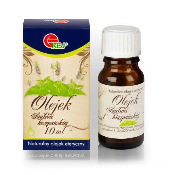 KEJ Naturalny olejek eteryczny szałwii hiszpańskiej 10ml