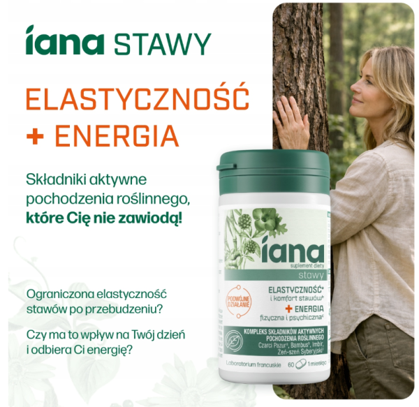 IANA Stawy Elastyczność + Energia 60 tabletek