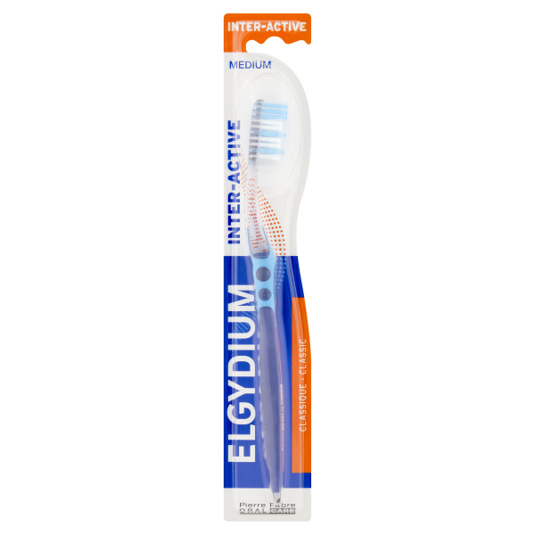 ELGYDIUM INTER-ACTIVE Szczoteczka Medium 1sztuka