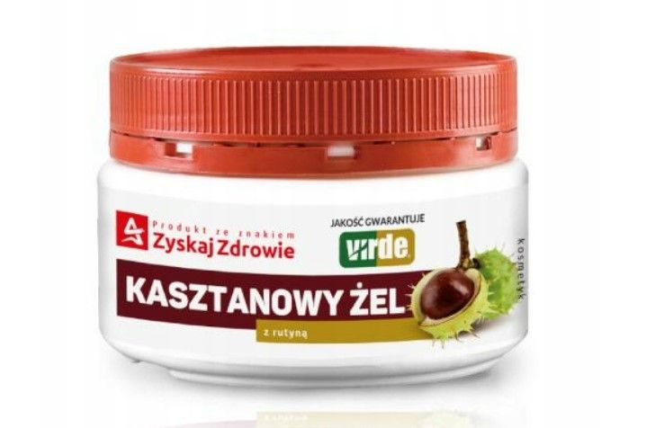 KASZTANOWY ŻEL Z RUTYNĄ  na ciężkie nogi 350g