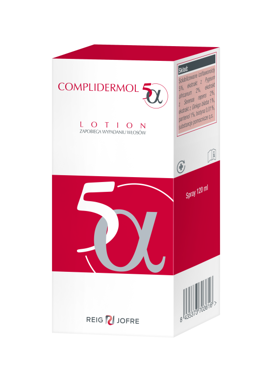 COMPLIDERMOL 5alfa Lotion przeciw wypadaniu włosów 120 ml