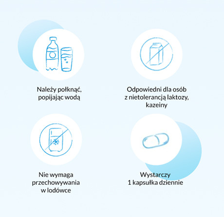 Multilac 60+, 20 kapsułek probiotyk dla seniorów