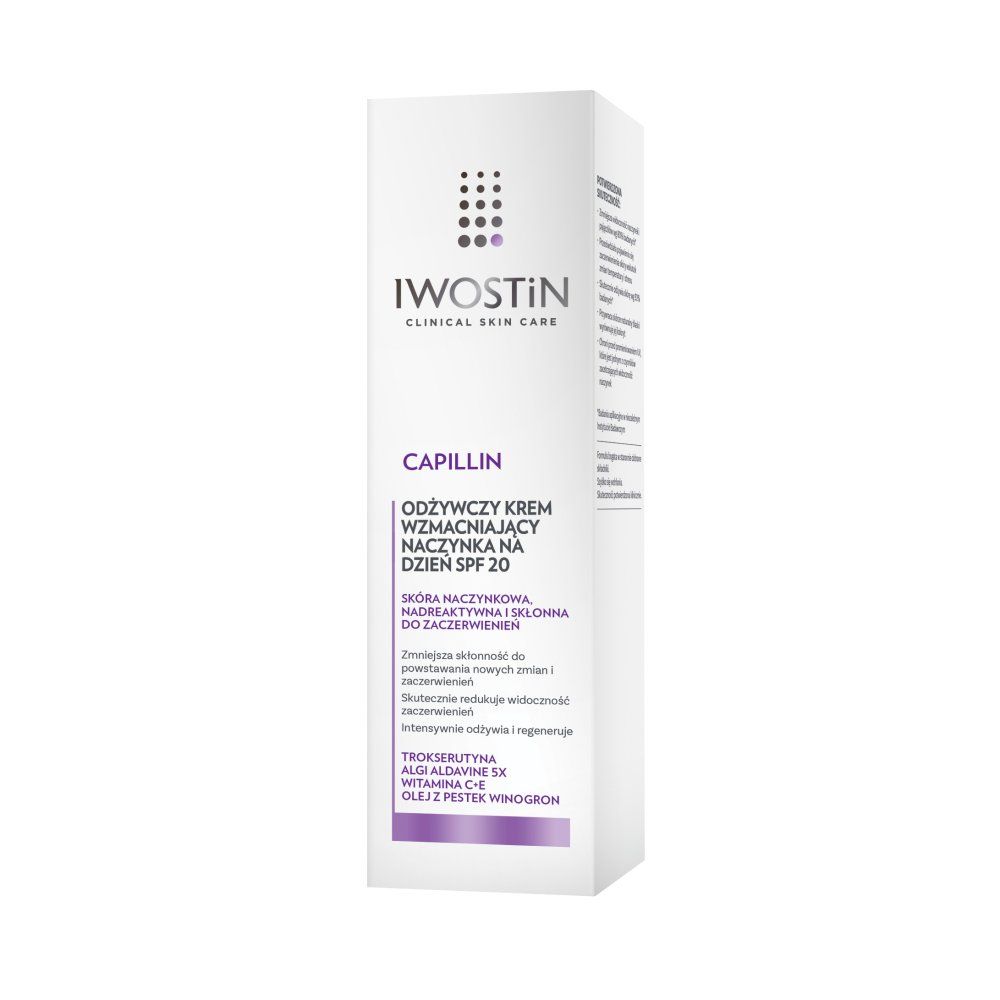 IWOSTIN CAPILLIN Krem n/naczynk.SPF20 bog.