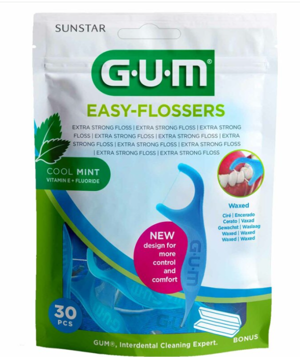 Sunstar GUM Easy-Flossers Nitko-Wykałaczki 890 30 sztuk