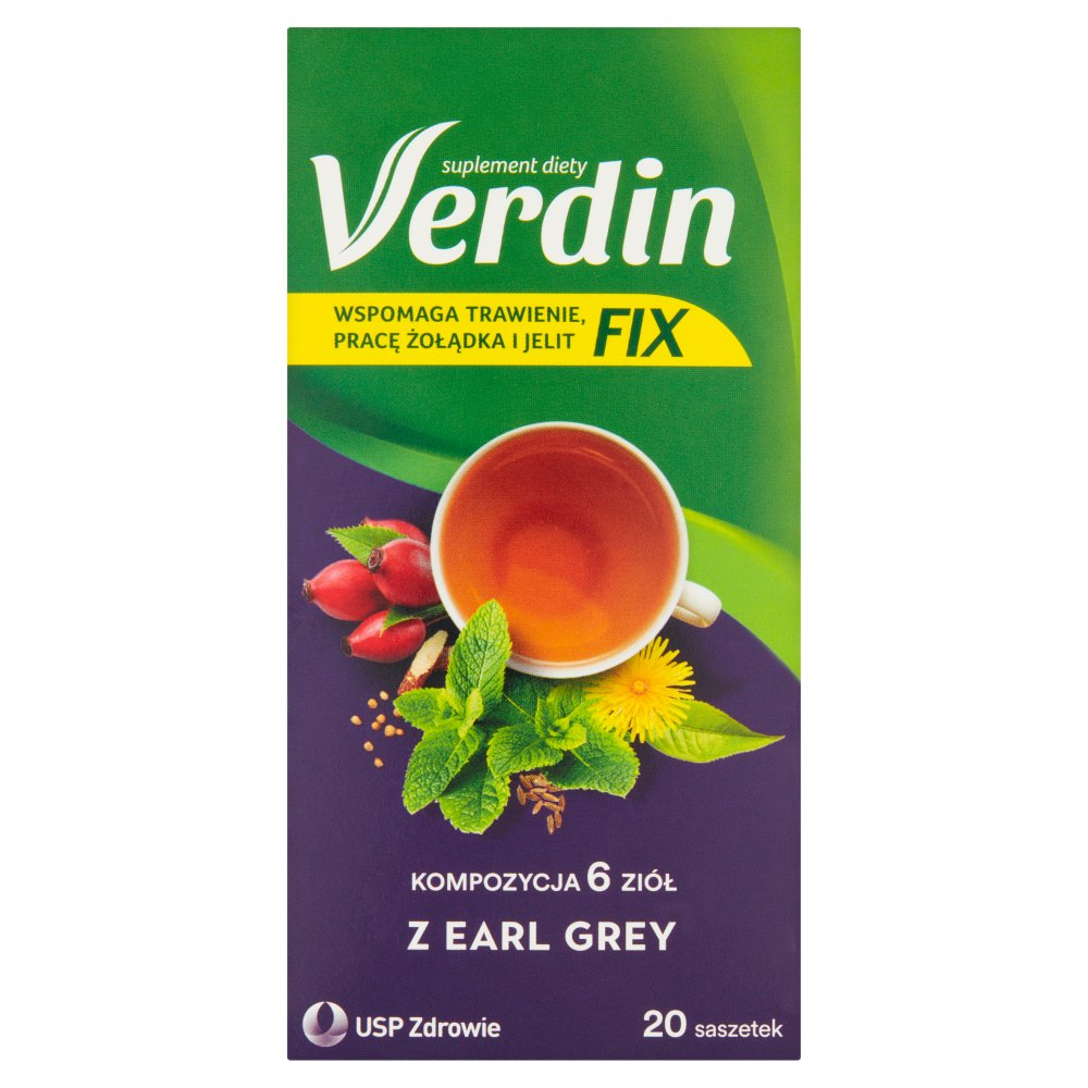 Verdin Fix Earl Grey zioładozaparz x 20 sa
