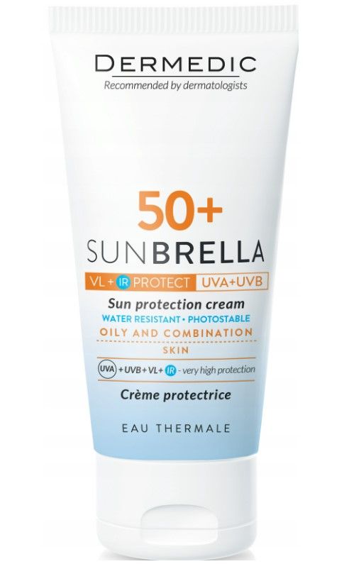 DERMEDIC SUNBRELLA  SFP50+ krem skóra tłusta i mieszana 50ml