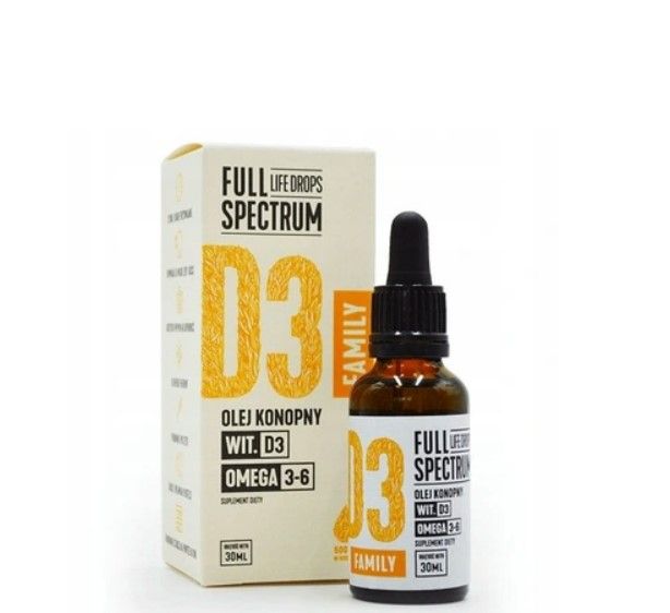 Olej konopny Full Spectrum Family D3 krople 30ml