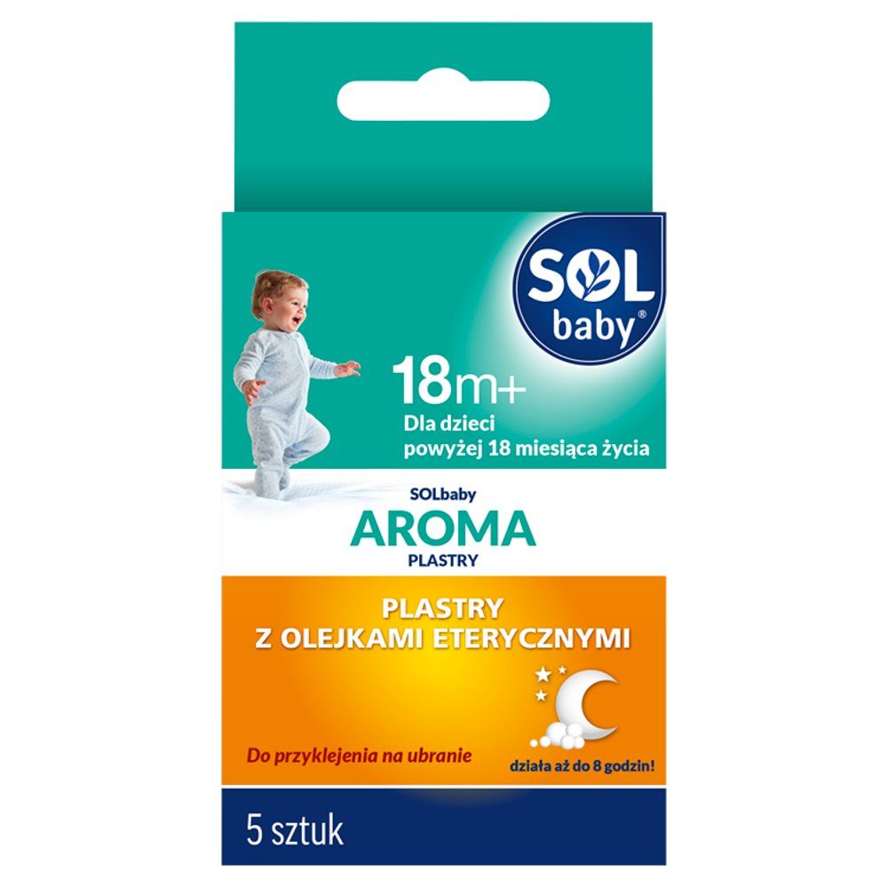 SolbabyAroma Plasterki z olejkami eterycznymi 5 sztuk