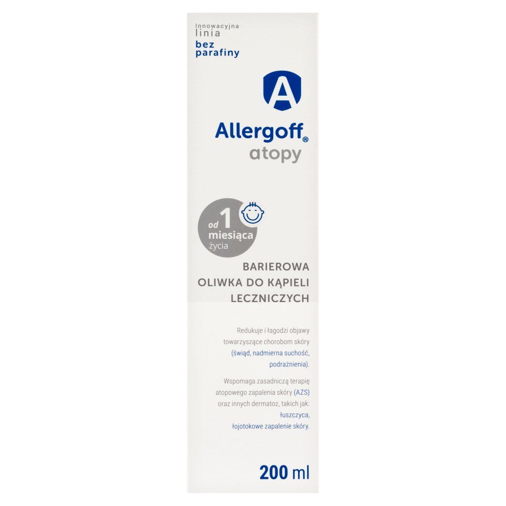 ALLERGOFF Barierowa Oliwka do kąpieli leczniczych 200 ml