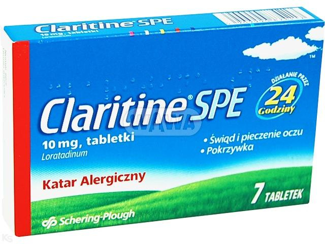 Claritine SPE 10mg  na katar i pokrzywkę 7 tabletek