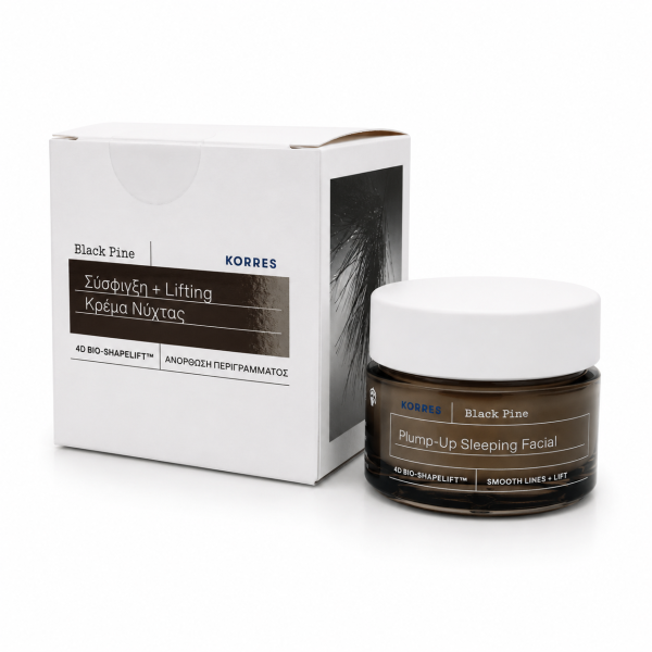 KORRES Black Pine Plump-Up Sleeping Facial Ujędrniający krem-maska na noc 40 ml