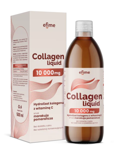EkaMedica Efime Collagen 10000 mg marakuja pomarańcza 500ml