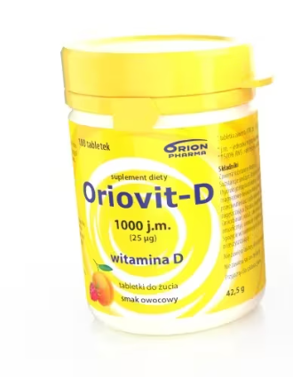 Oriovit-D 1000 j.m. (25mcg) witamina D 100 tabletek
