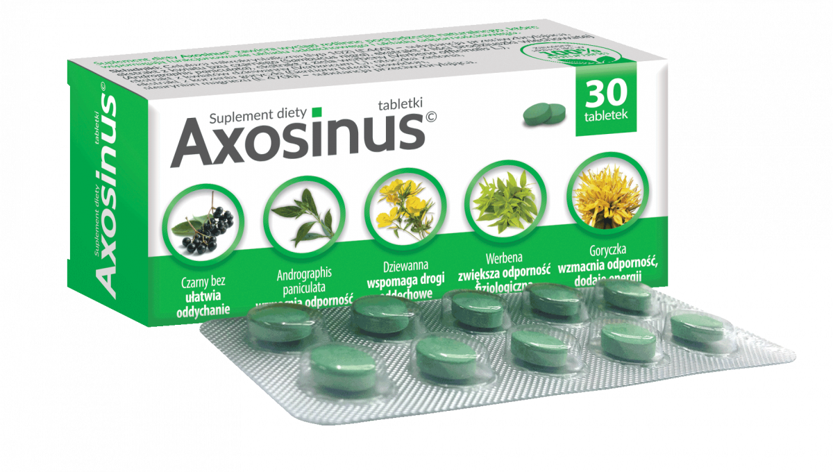 Axosinus na układ oddechowy 30 tabletek