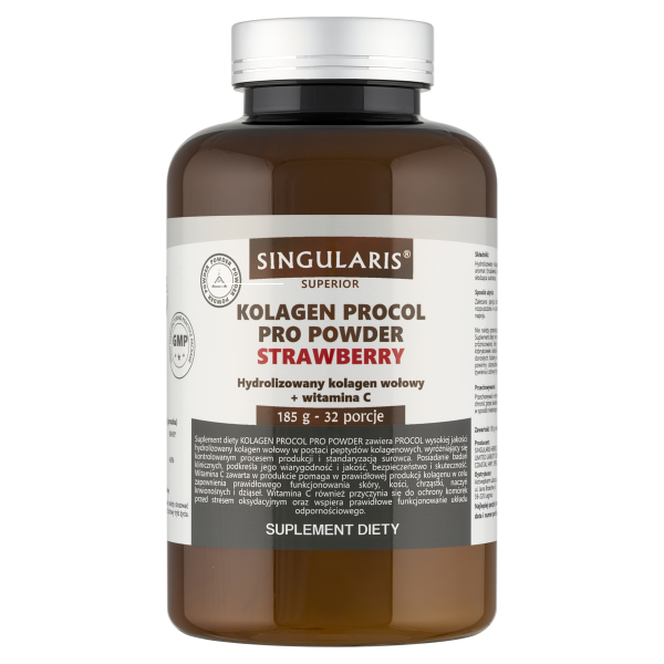 SINGULARIS Superior Kolagen procol pro powder strawberry 185 g