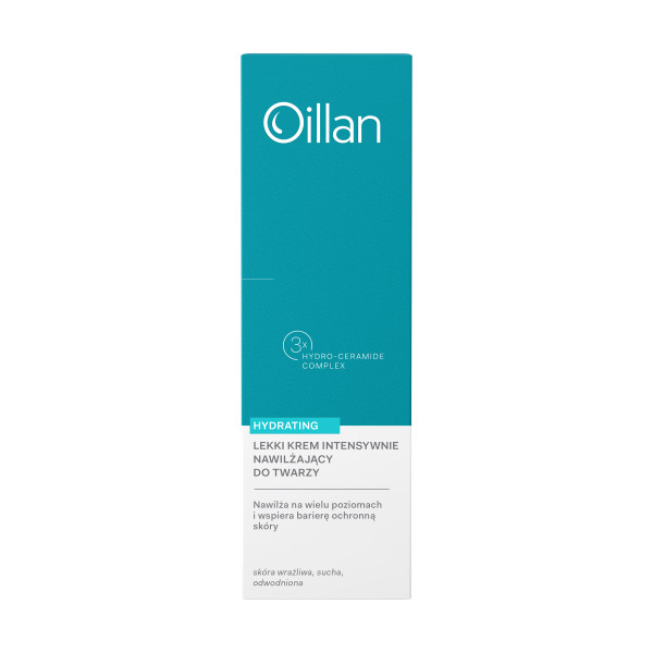 Oillan Hydrating Lekki krem nawilżający do twarzy dla skóry suchej wrażliwej i odwodnionej 50 ml
