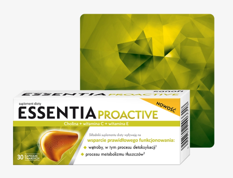 Essentia Proactive wsparcie wątroby i metabolizmu 30kapsułek