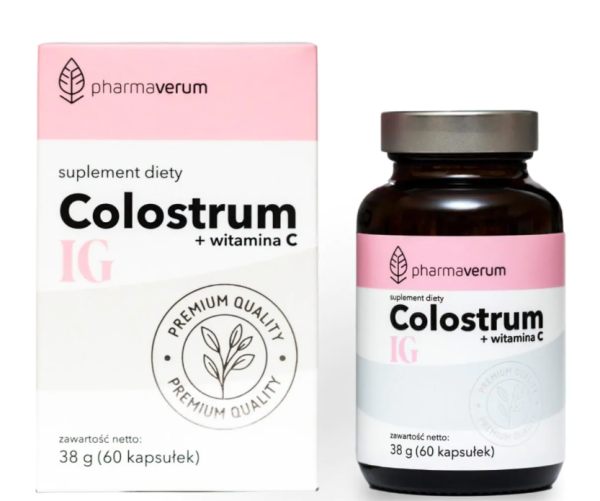 Colostrum IG colostrum wołowe z witaminą C 60 kapsułek