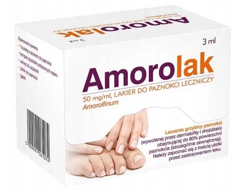 Amorolak lakier 50mg/ml x 3ml