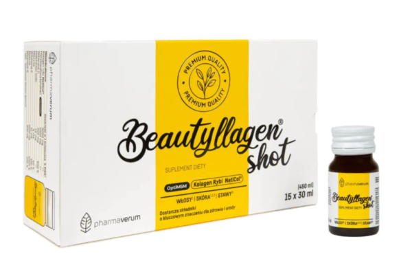 Beautyllagen kolagen rybi Shot MANGO POMARAŃCZA  15 x 30 ml